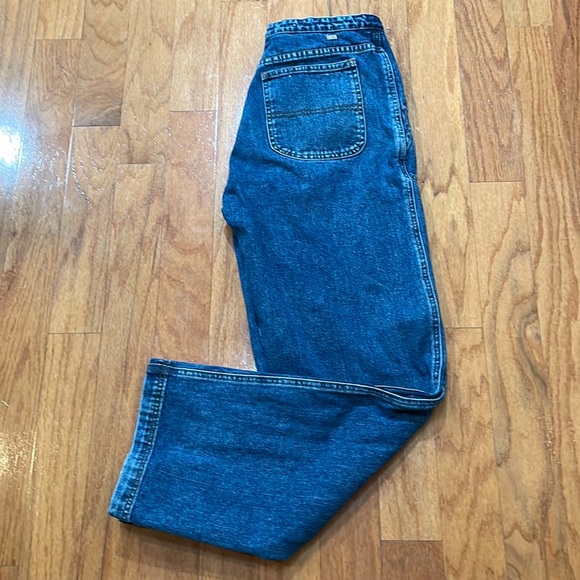 Tommy Hilfiger Vintage Jeans Size 10 Blue Woman Pockets Tie Accent Waistband - Picture 1 of 12